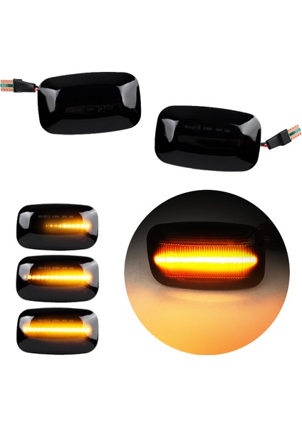 toyota Land Cruiser 70 80 100 Serisi Için LED Yan Sinyal Lambası Dönüşü (Yurt Dışından) indirimleri
