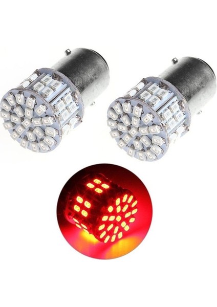 kırmızı 1157 BAY15D 50SMD 1206 6000K 5W 12V LED Işık Araba Kuyruk Durdurma (Yurt Dışından) fırsatları