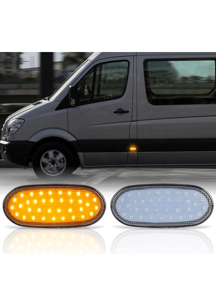benz Sprinter W906 Crafter 2006-2013 Için 2 Adet LED Yan Sinyal Lambası (Yurt Dışından)