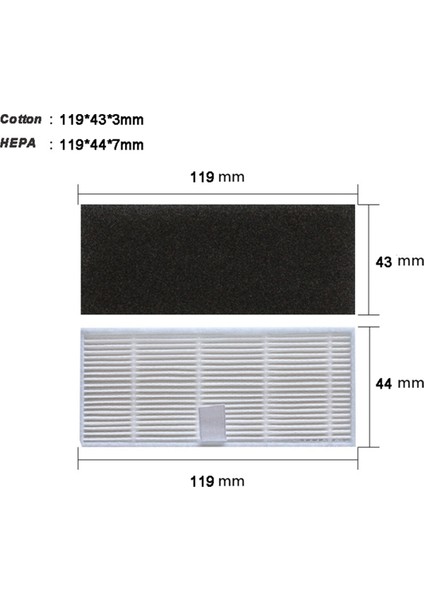 Hoover Yedek Parçaları,proscenic M7 Pro/kyvol Cybovac S31/UONI Lenovo T1 Pro Robotik Elektrikli Süpürge Için 2 Takım Yedek Parçalar (Yurt Dışından) modelleri