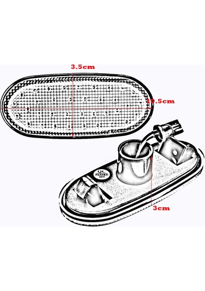 benz Için 2 Adet Araba Dinamik LED Yan Sinyal Lambası Dönüş Sinyali Işığı (Yurt Dışından) fırsatları