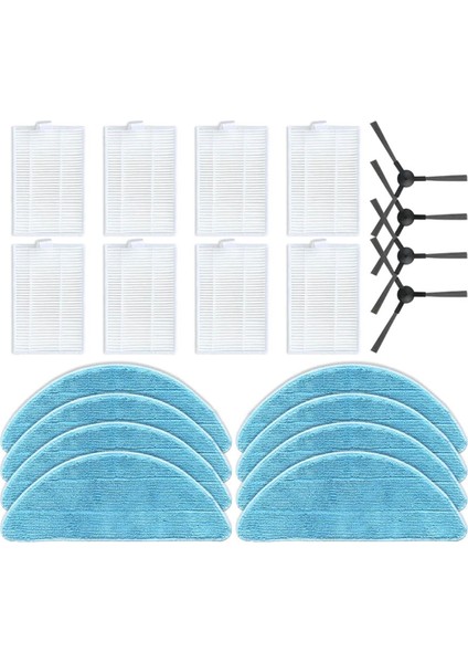Hoover Yedek Parçaları,ropo Glass 3, Ropo Glass 4 Robot Süpürge Yedek Parça Aksesuarları Yan Fırça Filtre Paspas Bezi (Yurt Dışından)