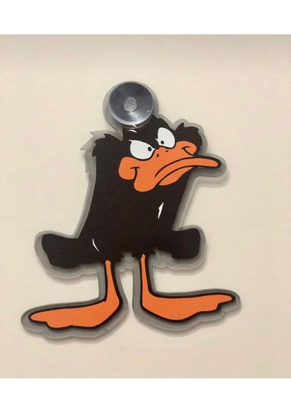 Çizgi Karakterler Vantuzlu Pleksi Cam Süsü Duffy Duck