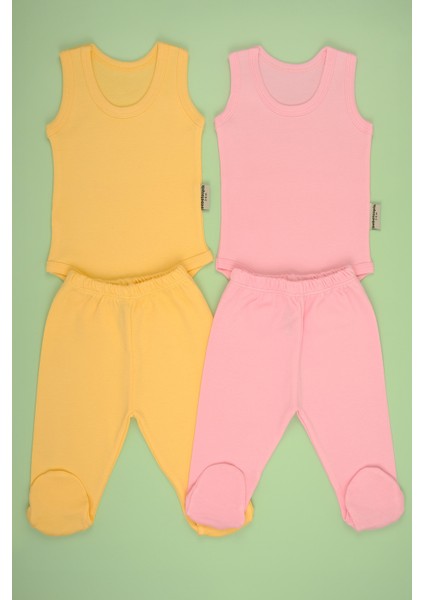 Pamuklu Yumuşak Kız - Erkek Bebek Patikli 2/'Li Takım