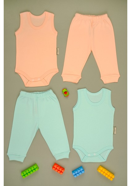 Pamuklu Yumuşak Kız - Erkek Bebek 2/'Li Takım