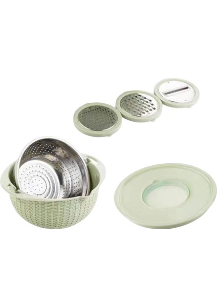 Karıştırma Kasesi ile Kevgir Çok Kullanımlı Mutfak Meyve Drenaj Sepeti Spagetti Yeşil (Yurt Dışından) fiyatları