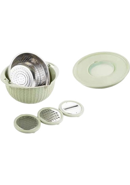 Karıştırma Kasesi ile Kevgir Çok Kullanımlı Mutfak Meyve Drenaj Sepeti Spagetti Yeşil (Yurt Dışından) fırsatları