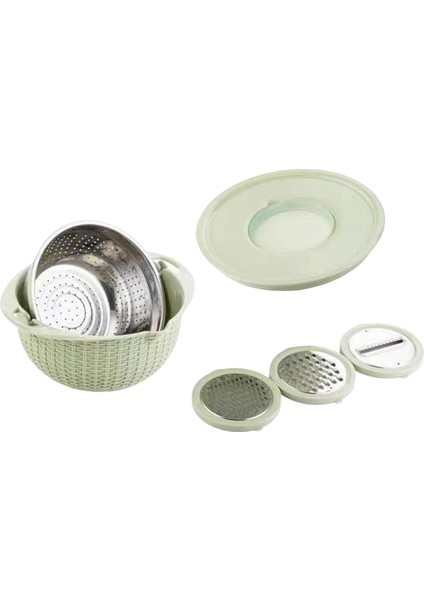 Karıştırma Kasesi ile Kevgir Çok Kullanımlı Mutfak Meyve Drenaj Sepeti Spagetti Yeşil (Yurt Dışından) indirimleri