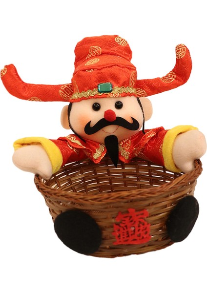 El Dokuma Sepet Ş Sepeti Yıl Dekorasyonu Kırmızı (Yurt Dışından) fırsatları