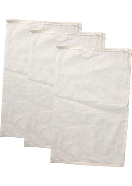 3x Muslin Ipli Çanta Taşınabilir Fındık Sütü Torbası Soya Sütü Meyve 60CMX45CM (Yurt Dışından) fiyatları