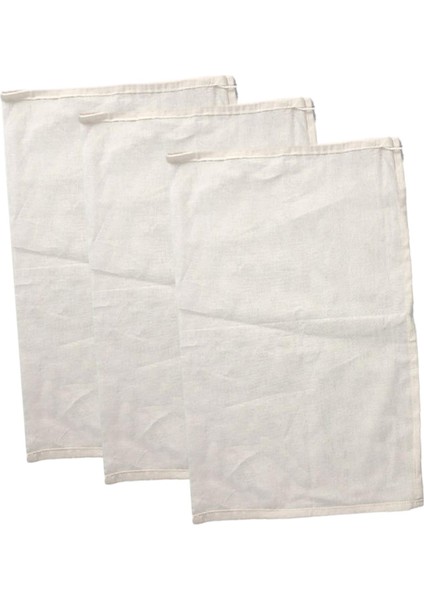 3x Muslin Ipli Çanta Taşınabilir Fındık Sütü Torbası Soya Sütü Meyve 60CMX45CM (Yurt Dışından) modelleri
