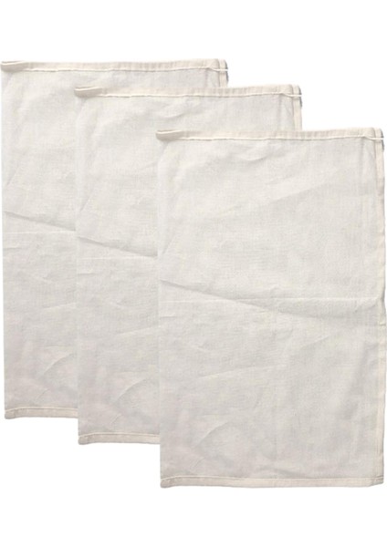 3x Muslin Ipli Çanta Taşınabilir Fındık Sütü Torbası Soya Sütü Meyve 60CMX45CM (Yurt Dışından) indirimleri