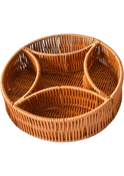 El Dokuma Sepeti Meyve Snack Için Ünmüş Gıda Tepsisi 5 (Yurt Dışından)