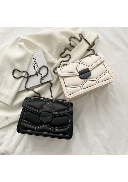 Kadın Çantası Crossbody Çanta Doku Büyük Kapasiteli Küçük Kare Çanta (Yurt Dışından)