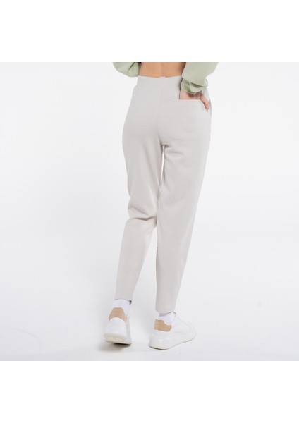 Friday Offset Drek Bej Kadın Scuba Unisex Pantolon Jogger