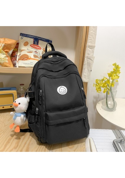 Okul Çantası Öğrenci Basit Çok Katmanlı Niş Tasarım Yükü Azaltan Sırt Çantası (Yurt Dışından)