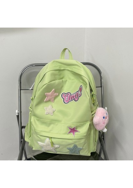 Okul Çantası Öğrenci Basit Çok Yönlü Sırt Çantası Büyük Kapasiteli, Yüksek Değerli Sırt Çantası (Yurt Dışından)