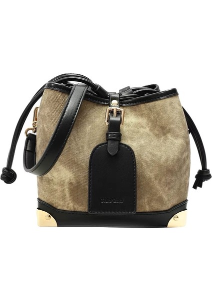 Yağlıboya Sergi Salonu Kova Çantası High-End ve Batı Tarzı Omuz Crossbody Çanta (Yurt Dışından)