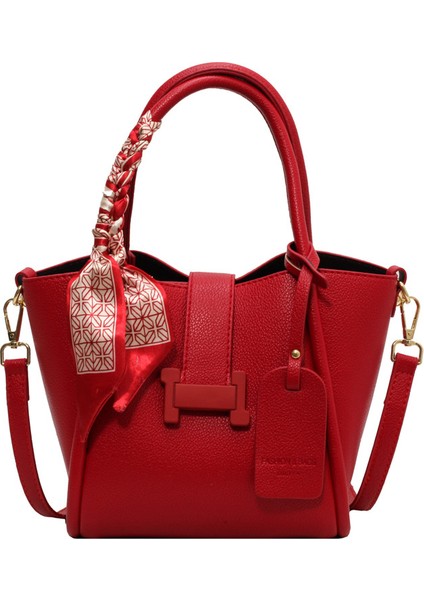 Çanta Kadın Çantaları Batı Tarzı Taşınabilir Kova Çanta Retro Basit Fransız Işe Gidiş Omuz Çantası (Yurt Dışından)