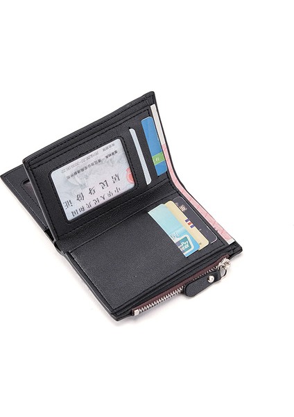 Erkek Yeni Fermuarlı Kompakt Cüzdan (Yurt Dışından) fırsatları