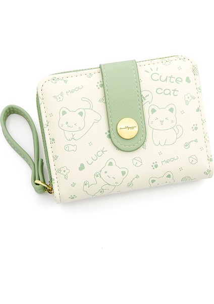 Yeni Japon Tarzı Sevimli Yavru Kedi Kız Cüzdanı (Yurt Dışından)
