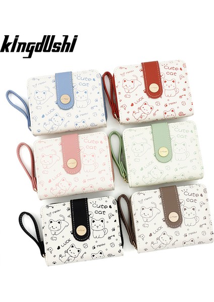 Yeni Japon Tarzı Sevimli Yavru Kedi Kız Cüzdanı (Yurt Dışından) fırsatları