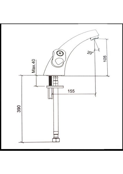 PUNTO200 Lavabo Bataryası, A41024