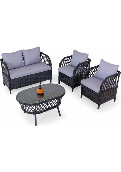 Motto Metal Bahçe Oturma Grubu 2+1+1+Sehpa fırsatları