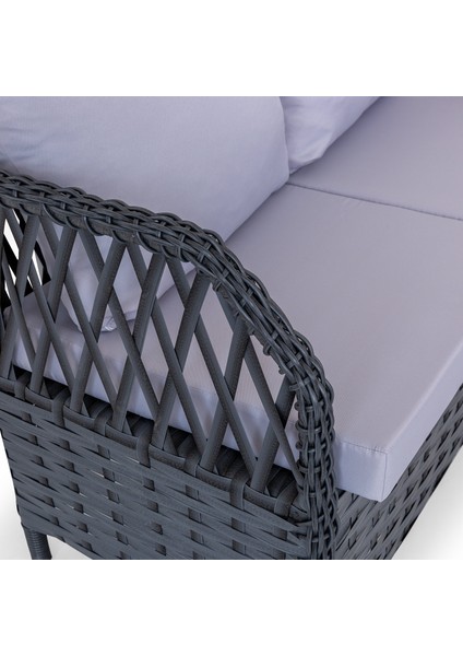 Motto Metal Bahçe Oturma Grubu 2+1+1+Sehpa indirimleri