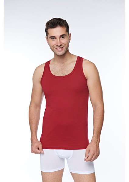 Erkek Pamuklu Süprem Penye Renkli Atlet 2'li - 407