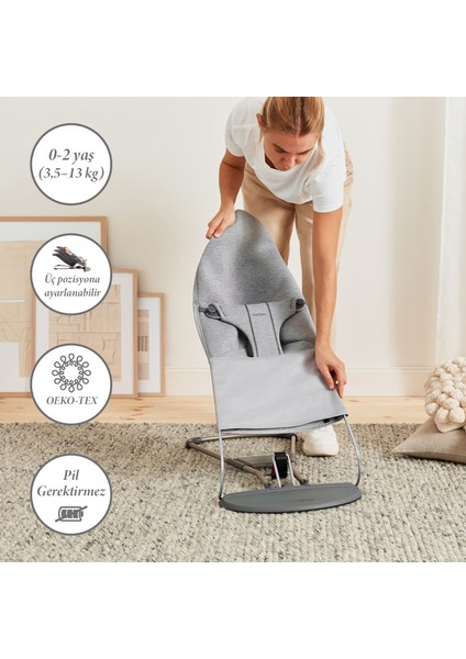 Balance Bliss Ana Kucağı Cotton 3D Jersey / Light Grey indirimleri