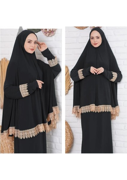 Namaz Kıyafetleri 2 Parç Dantelli modelleri