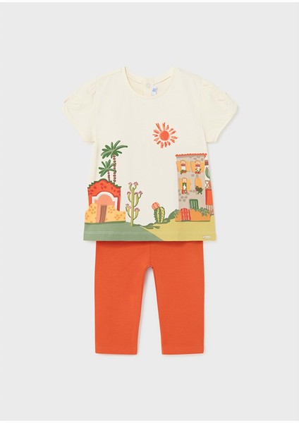 Kız Bebek Tayt Takım - Mayoral - Yeşil - 18-Ay