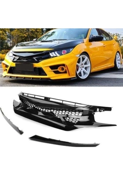 Honda Civic Uyumlu Ön Panjur Seti Fc5/fk7 (2015-2021)