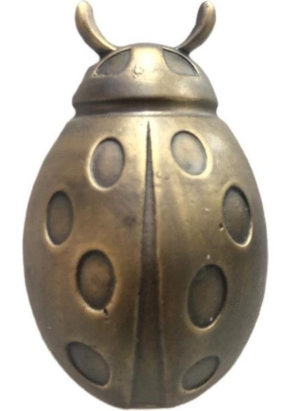 Antik Bronz Uğur Böceği Tak Tak Antik Sarı G-16