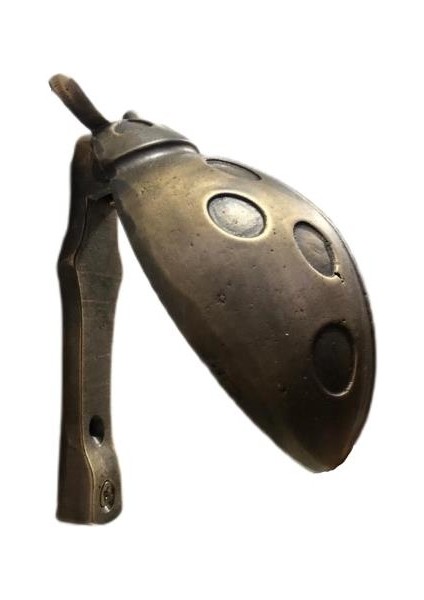Antik Bronz Uğur Böceği Tak Tak Antik Sarı G-16