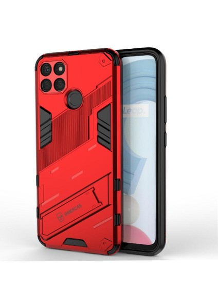 Realme C21Y Sağlam Askeri Kickstand Koruyucu Kapak Için Kılıf (Yurt Dışından)