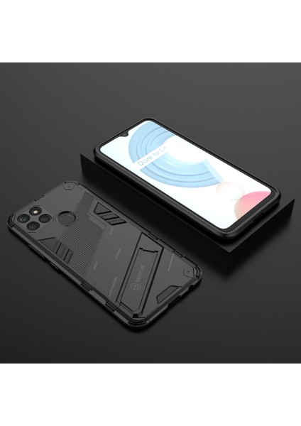 Realme C21Y Sağlam Askeri Kickstand Koruyucu Kapak Için Kılıf (Yurt Dışından) fiyatları