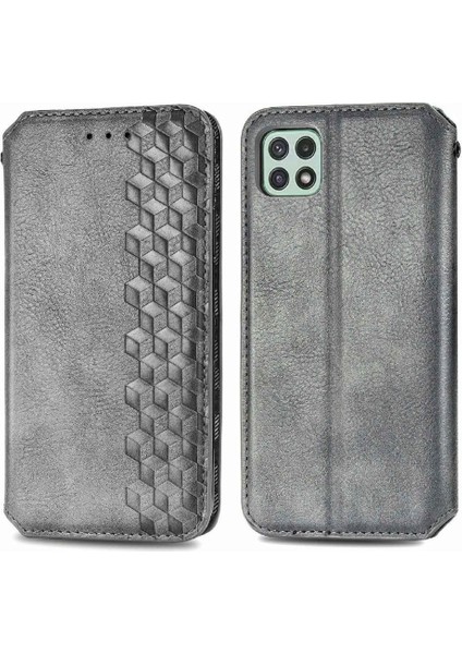 Samsung Galaxy A22 5g Cüzdan Fonksiyonu Için Kılıf Moda Tasarım Deri (Yurt Dışından)