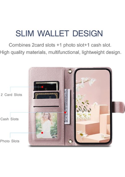 Huawei P40 Lite Için Telefon Kılıfı Kart Yuvaları Tutucu Manyetik Kapak Folio El (Yurt Dışından)