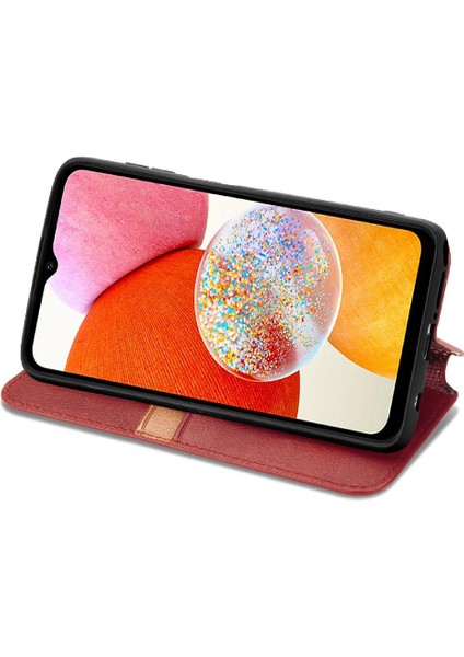 Samsung Galaxy A14 4g Zarif Iş Deri Kılıf Moda (Yurt Dışından) fırsatları