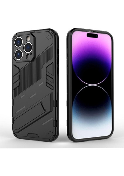 Iphone 14 Için Kılıf Pro Max Kickstand Sağlam Askeri Koruyucu Kapak (Yurt Dışından)