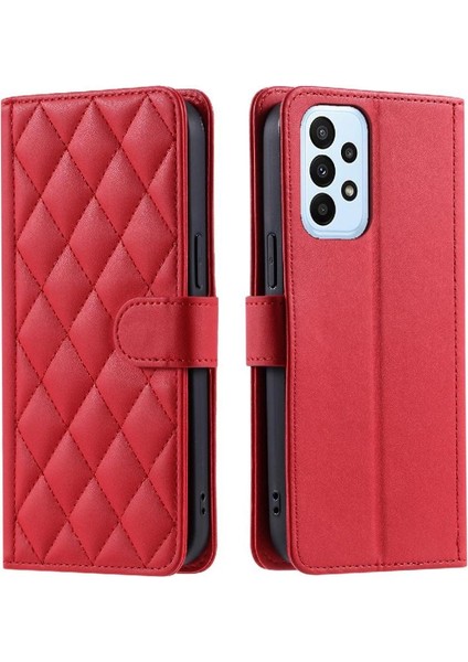 Samsung Galaxy A52 Flip Folio Cüzdan Manyetik Kart Yuvaları Için Telefon Kılıfı (Yurt Dışından)