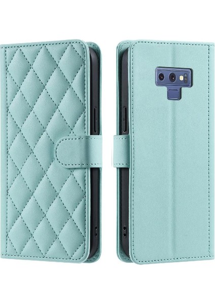 Samsung Galaxy Not 9 Için Telefon Kılıfı El Kayışı Manyetik Flip Folio Kart (Yurt Dışından)