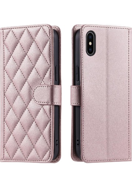 Iphone Xs Max Flip Folio Cüzdan Kafes Manyetik Kart El Telefon Kılıfı (Yurt Dışından)