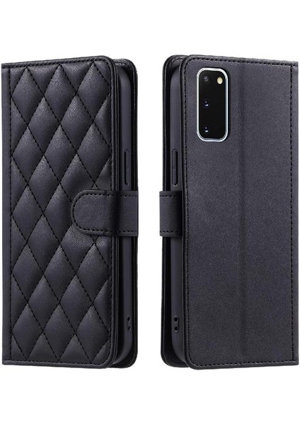 Samsung Galaxy S20 Manyetik Kafes Kart Yuvaları Için Telefon Kılıfı Tutucu Flip (Yurt Dışından)