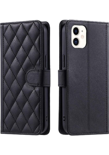 Telefon Kılıfı Için iphone 12 Mini Flip Folio Cüzdan Kart Yuvaları Tutucu El (Yurt Dışından)