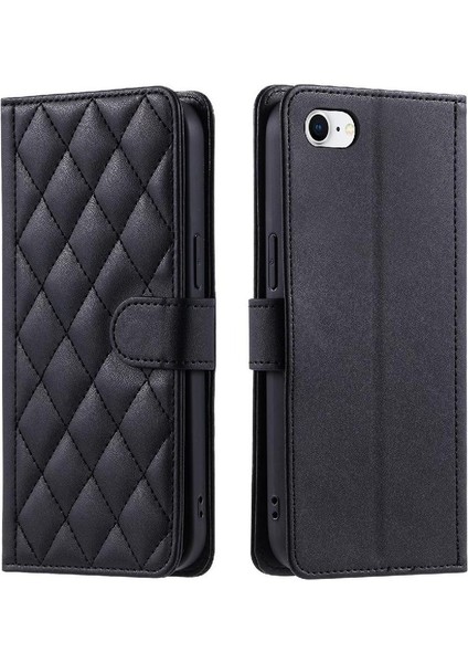 Iphone 7/8 Kafes El Kayışı Manyetik Kapak Için Telefon Kılıfı Folyo Cüzdan (Yurt Dışından)