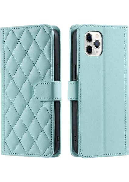 Telefon Kılıfı Için iphone 11 Pro Kafes Flip Folio Cüzdan Manyetik Kart El (Yurt Dışından)
