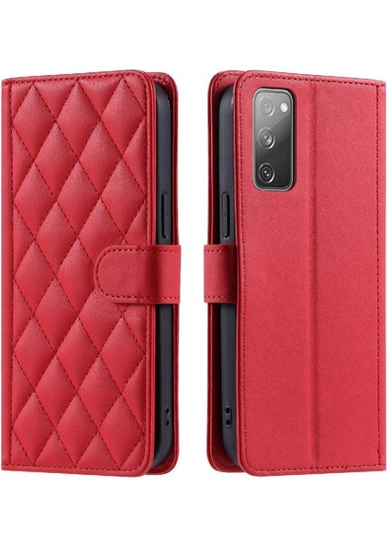 Samsung Galaxy S20 Fe Kafes Flip Için Telefon Kılıfı Folio Cüzdan El Kayışı (Yurt Dışından)